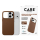 PanzerGlass CARE™ Solo Vegan Leather do iPhone 18 Pro / 17 Pro Brown - 1604020 - zdjęcie 3